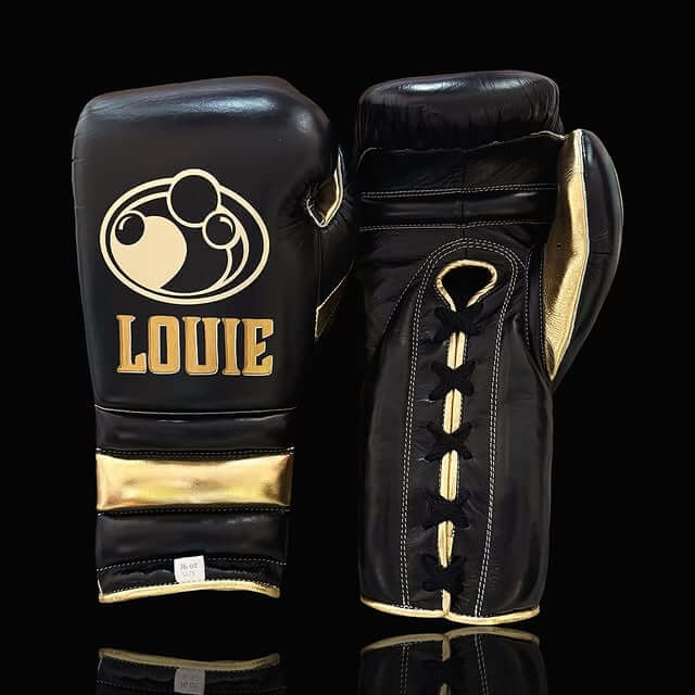 Grant Boxing Gloves Black/Gold 14oz Leather Training Gloves