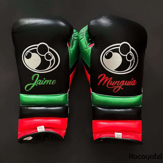 Grant Black/Green/Red Boxing Gloves Premium Gym Training Pair