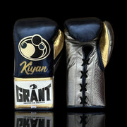 Grant Black/Grey/Gold Boxing Gloves Premium Quality Training