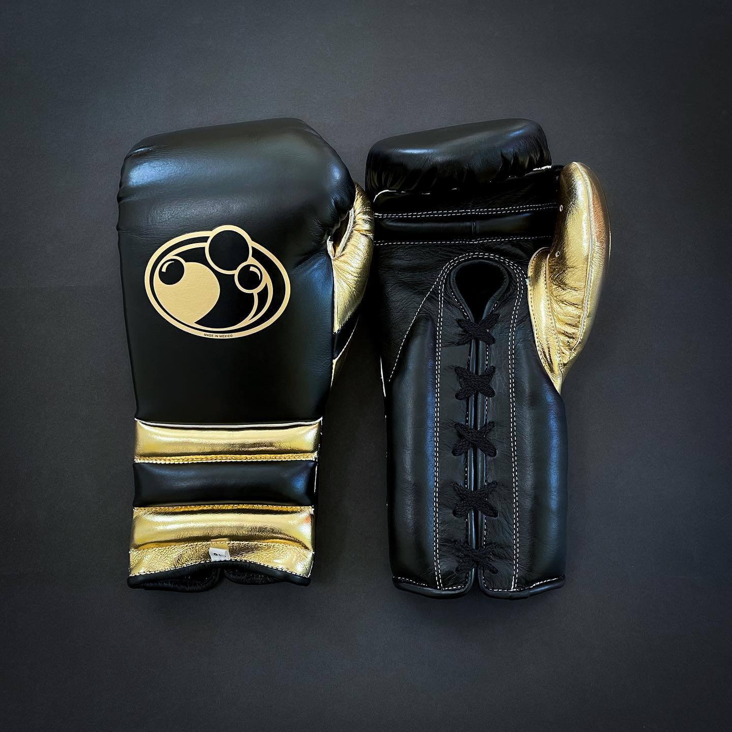 Grant Black/Light-Green/Gold Boxing Gloves Premium Gym Training Pair