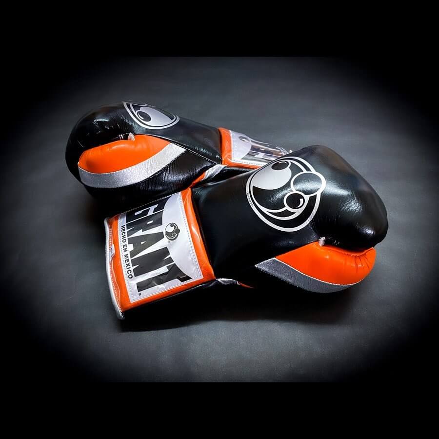 Grant Boxing Set Black/Orange/Silver 14oz Gloves Thumb View