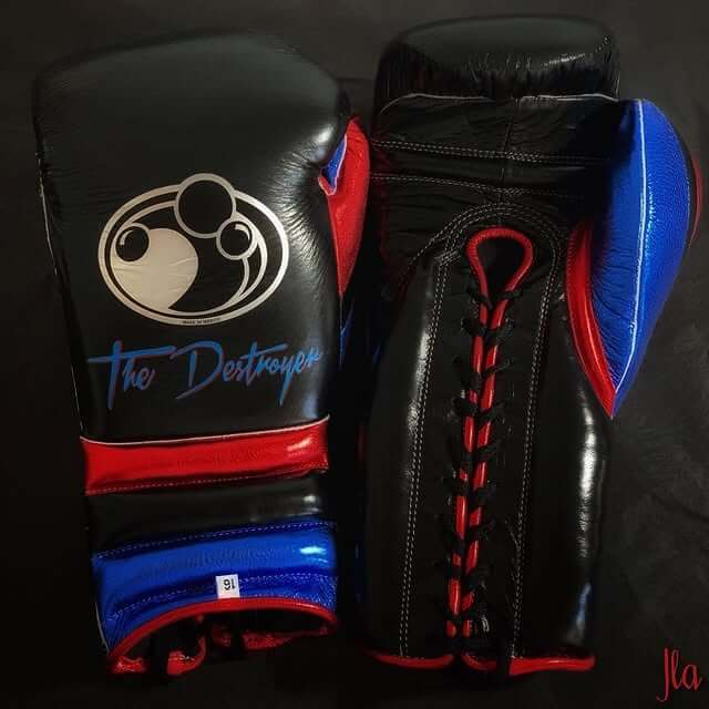 Grant Black/Red/Blue 14oz Boxing Gloves High Quality Gym Gloves
