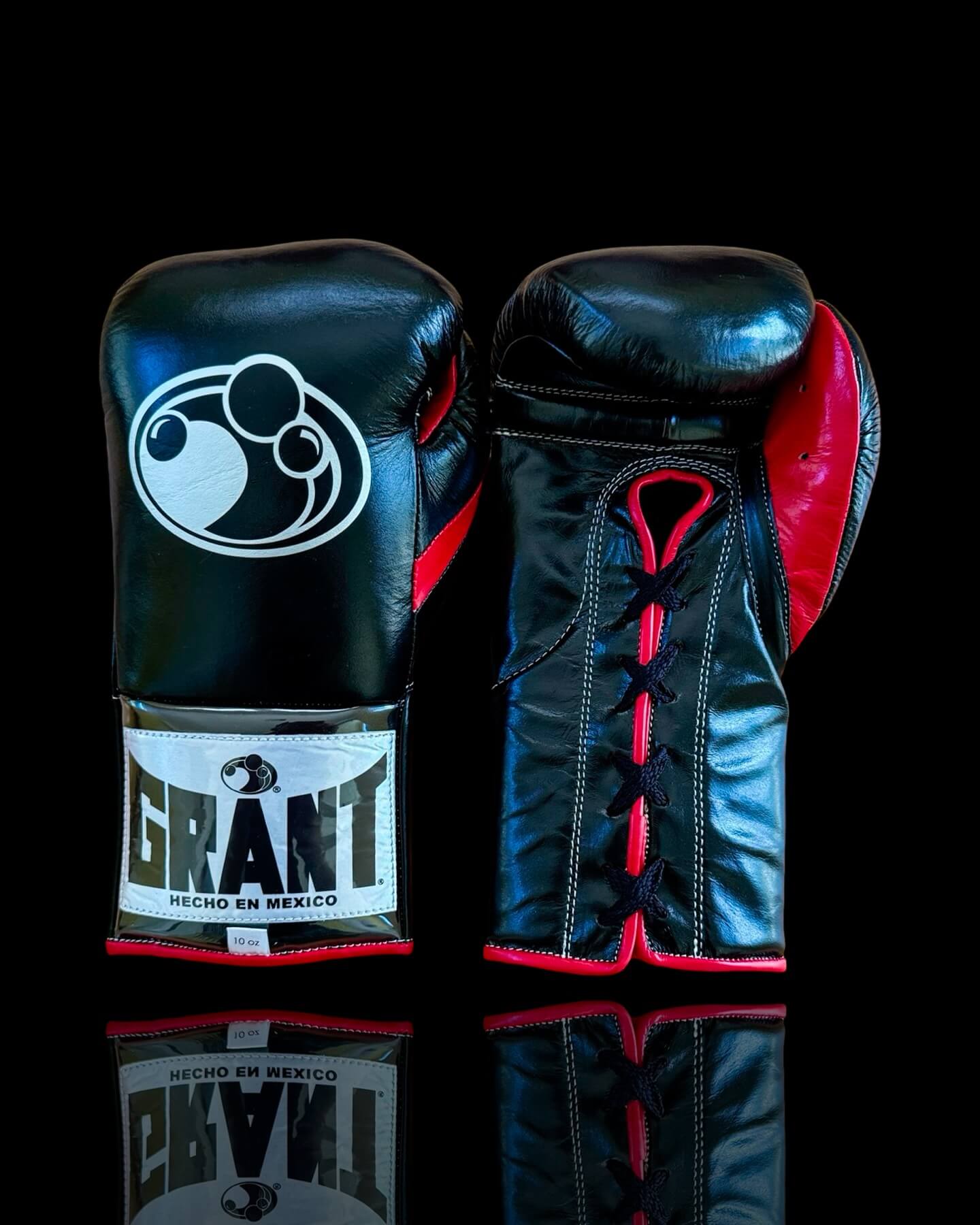Grant Black/Red Boxing Set Lace-Up Gloves Training Bundle