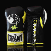 Grant Black/Yellow/White Boxing Gloves 14oz Premium Training Gloves