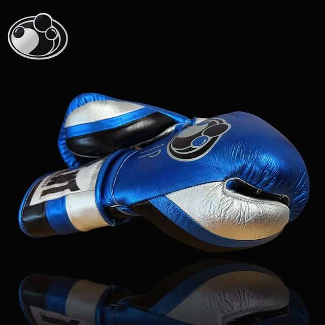 Grant Blue/Black/Silver Boxing Gloves Women Fitness Training Gloves Thumb View