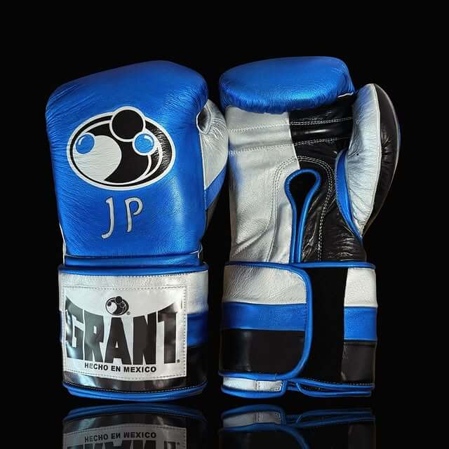 Grant Blue/Black/Silver Boxing Gloves Women Fitness Training Gloves