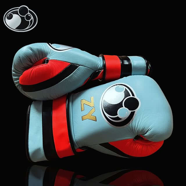Grant Blue/Orange/Black Boxing Gloves 14oz Premium Training Gloves Thumb View