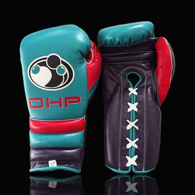 Grant Boxing Gloves B;ue/Purple/Red 14oz Leather Training Gloves