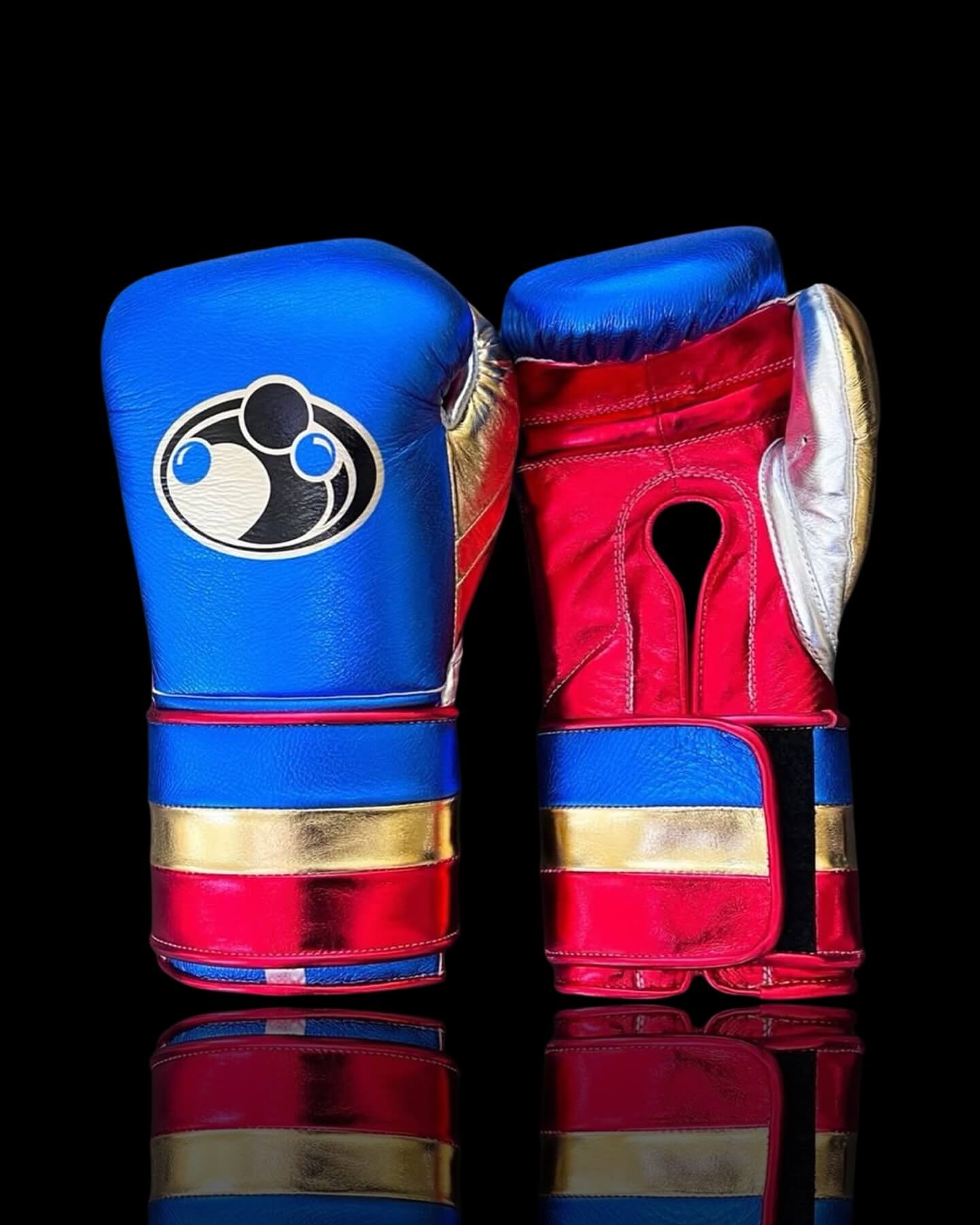 Grant Blue/Red/Gold/Silver Boxing Gloves 14oz Premium Training Gloves