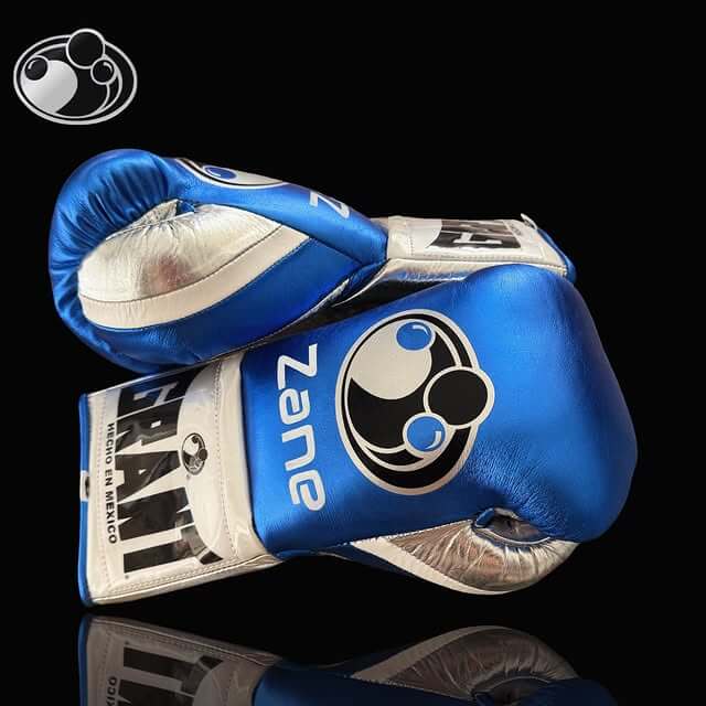 Grant Blue/Silver Boxing Gloves Premium Gym Training Pair Thumb View
