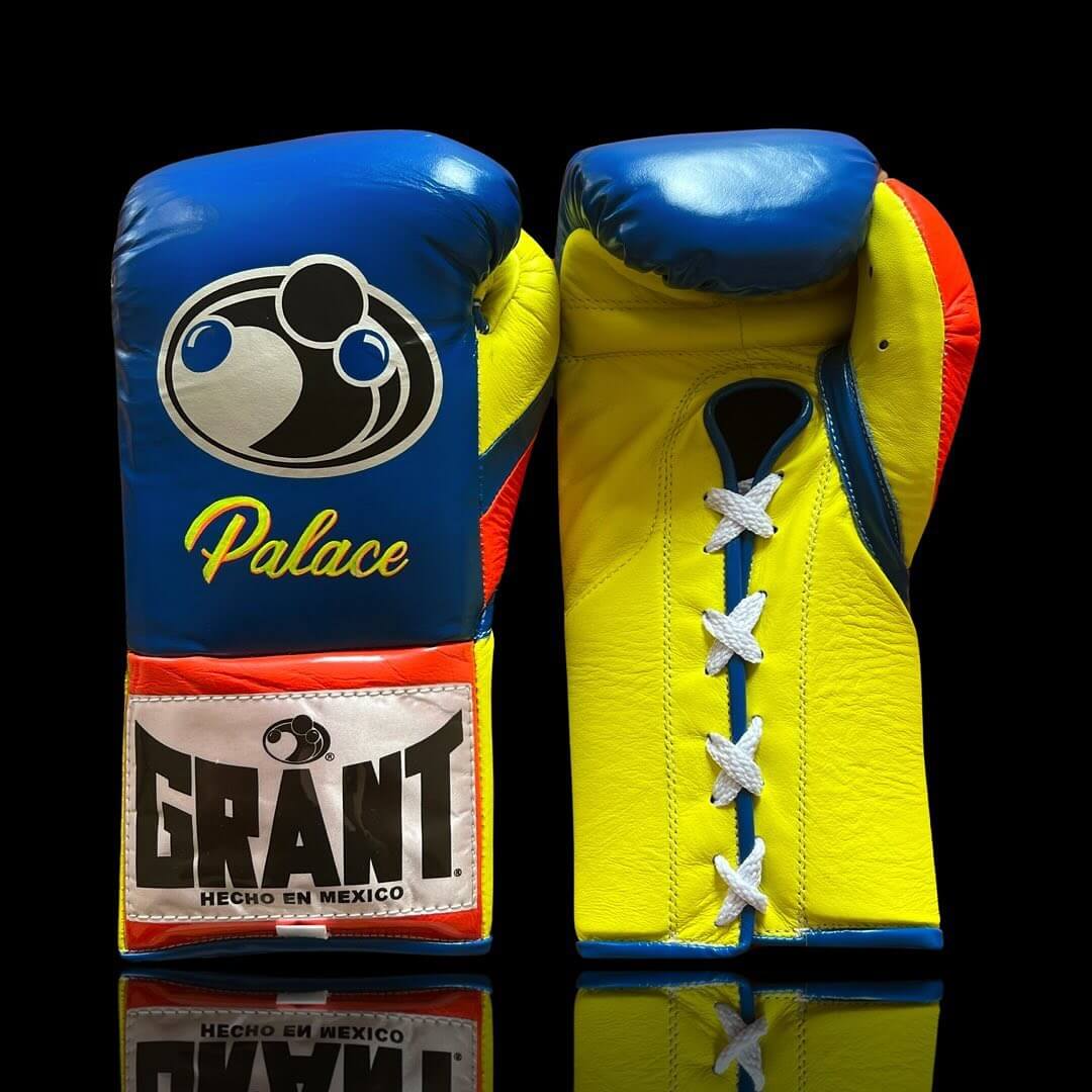 Grant Blue/Yellow/Orange Boxing Gloves Sparring Training Gloves