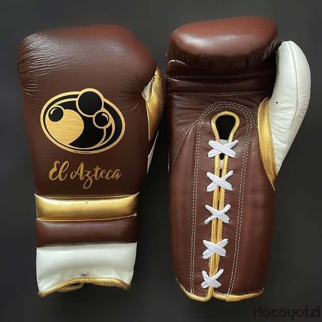 Grant Brown/Gold/White 14oz Boxing Gloves High Quality Gym Gloves
