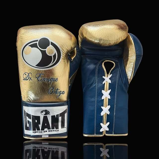 Grant Gold/Blue Boxing Set Premium Training Gloves Kit