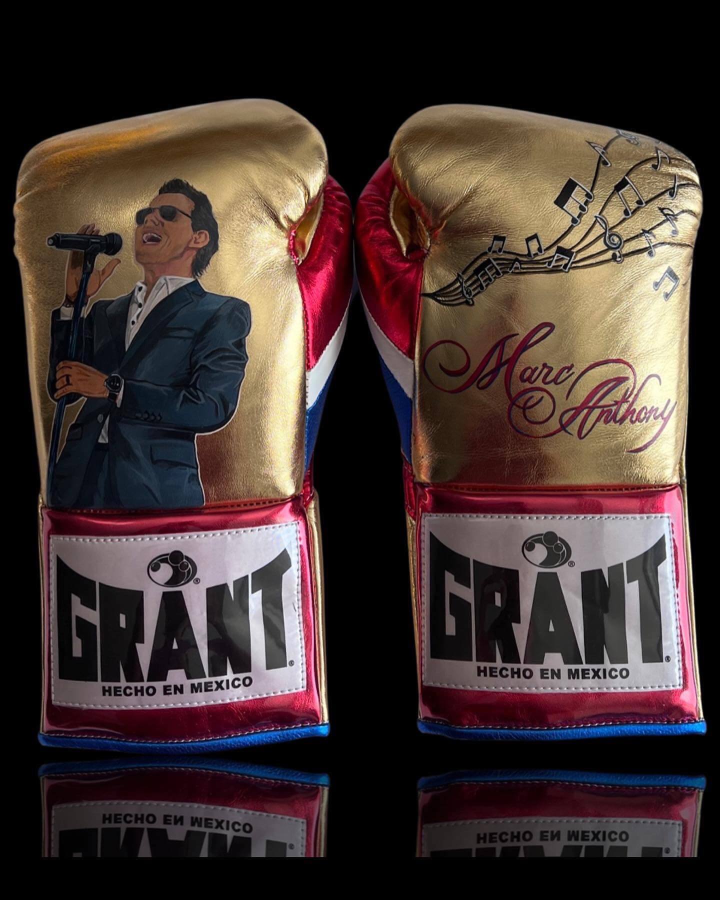 Grant Gold/Red/Blue Boxing Gloves Sparring Training Gloves