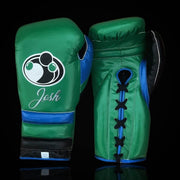 Grant Green/Black/Blue Boxing Gloves Durable Sparring Gloves