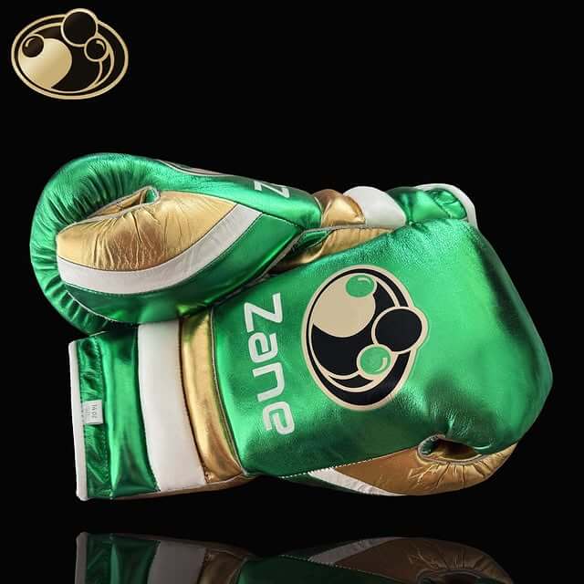 Grant Green/Gold/White Boxing Gloves Women Fitness Training Gloves Thumb View