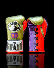 Grant Green/Purple/Red 14oz Boxing Gloves Custom Sparring Gloves