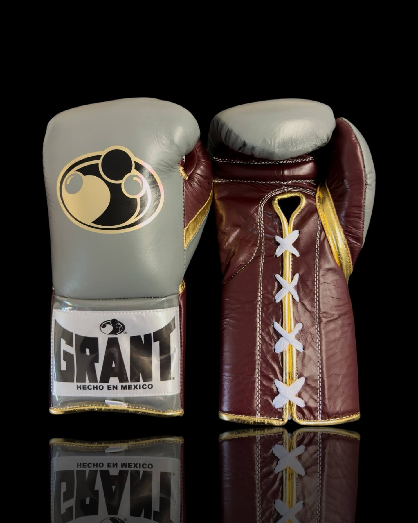Grant Grey/Brown/Gold Boxing Gloves Women Fitness Training Gloves