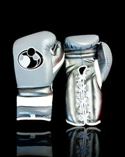 Grant Grey/White Lace-Up Boxing Gloves Classic Training Gloves