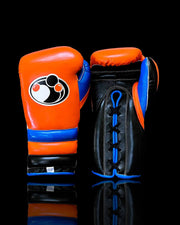Grant Orange/Black/Blue Boxing Gloves Custom Fit Gym Training