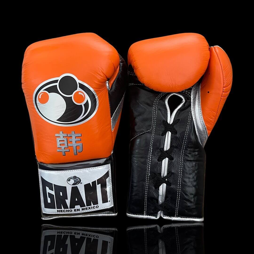 Grant Orange/Black/Silver Boxing Gloves Beginner Friendly Training Gloves