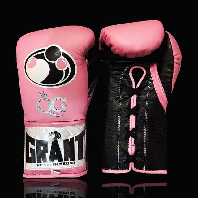 Grant Pink/Black Boxing Gloves Premium Gym Training Pair