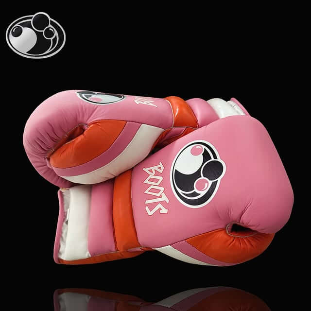 Grant Pink/Orange/White Boxing Set Custom Training Gloves Thumb View