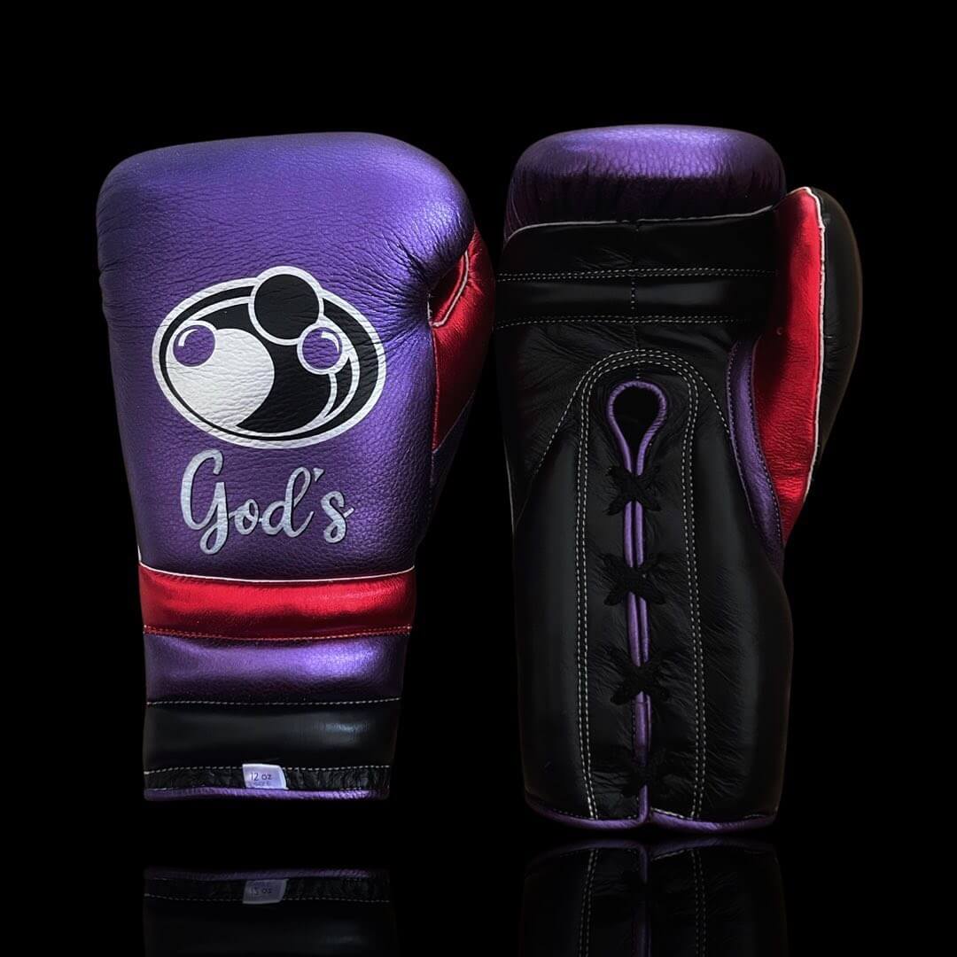 Grant Purple/Black/Red Boxing Gloves Premium Gym Training Pair