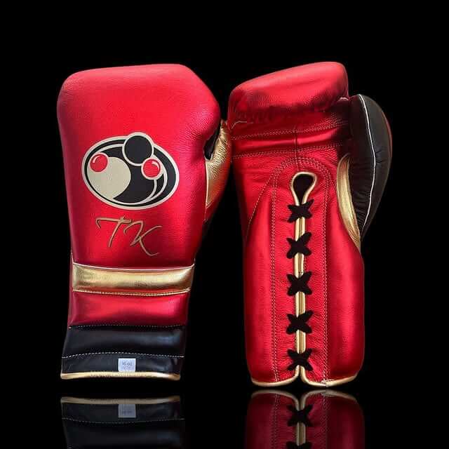 Grant Red/Black/Gold Boxing Gloves 14oz Premium Training Gloves