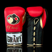 Grant Red/Black/Gold 14oz Boxing Gloves Custom Sparring Gloves
