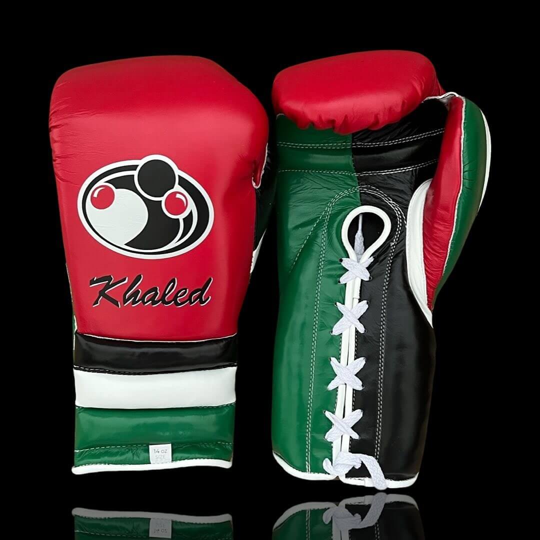 Grant Red/Black/Green/White Boxing Gloves 14oz Premium Training Gloves