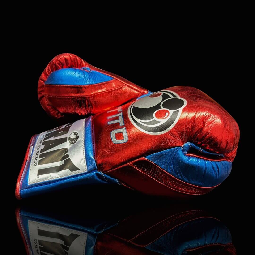 Grant Red/Blue Boxing Gloves Durable Sparring Gloves Thumb View