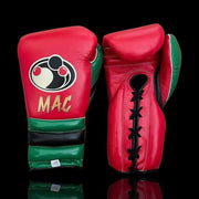 Grant Red/Green/Black Leather Boxing Gloves Custom Fit Training