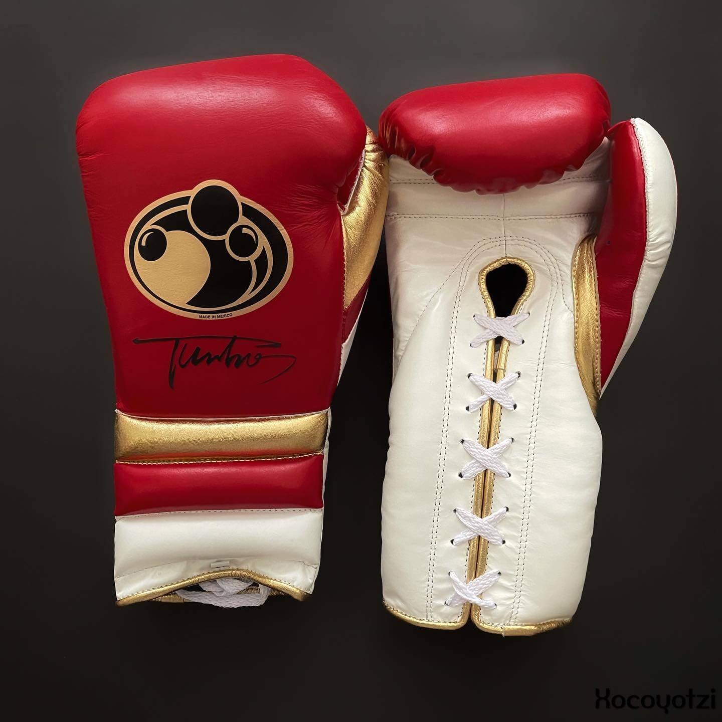 Grant Red/White/Gold 14oz Boxing Gloves High Quality Gym Gloves