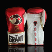Grant Red/White/Gold Boxing Gloves 14oz Premium Training Gloves