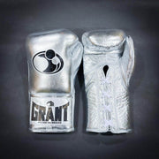 Grant Silver Boxing Gloves Premium Gym Training Pair