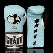 Grant Sky-Blue/Black/Silver Boxing Gloves Custom Fit Gym Training