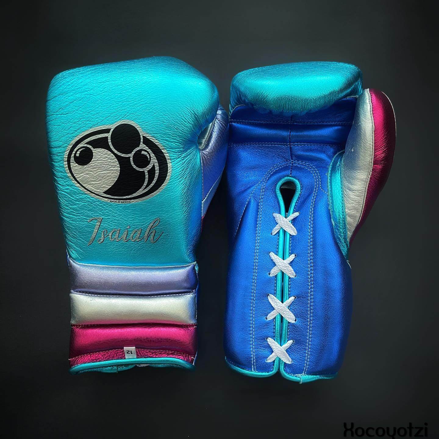 Grant Sky-Blue/Blue/Silver/Pink Boxing Gloves Sparring Training Gloves