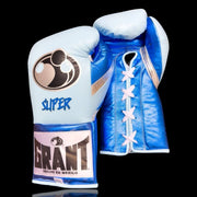 Grant Sky-Blue/Blue/Silver Boxing Gloves Custom Fit Gym Training