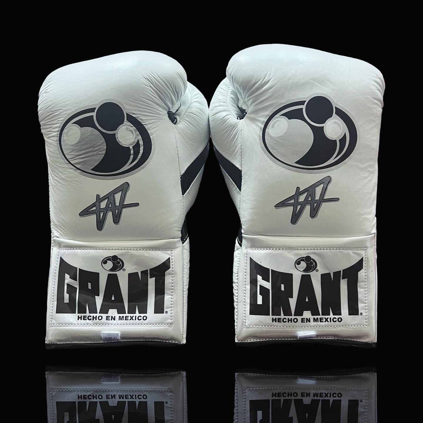 Grant White/Black Boxing Gloves Women Fitness Training Gloves Back View