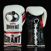 Grant White/Black/Red  Boxing Gloves 14oz Premium Training Gloves