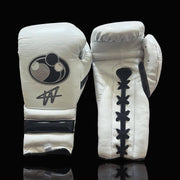 Grant White/Black Full View Leather Boxing Gloves