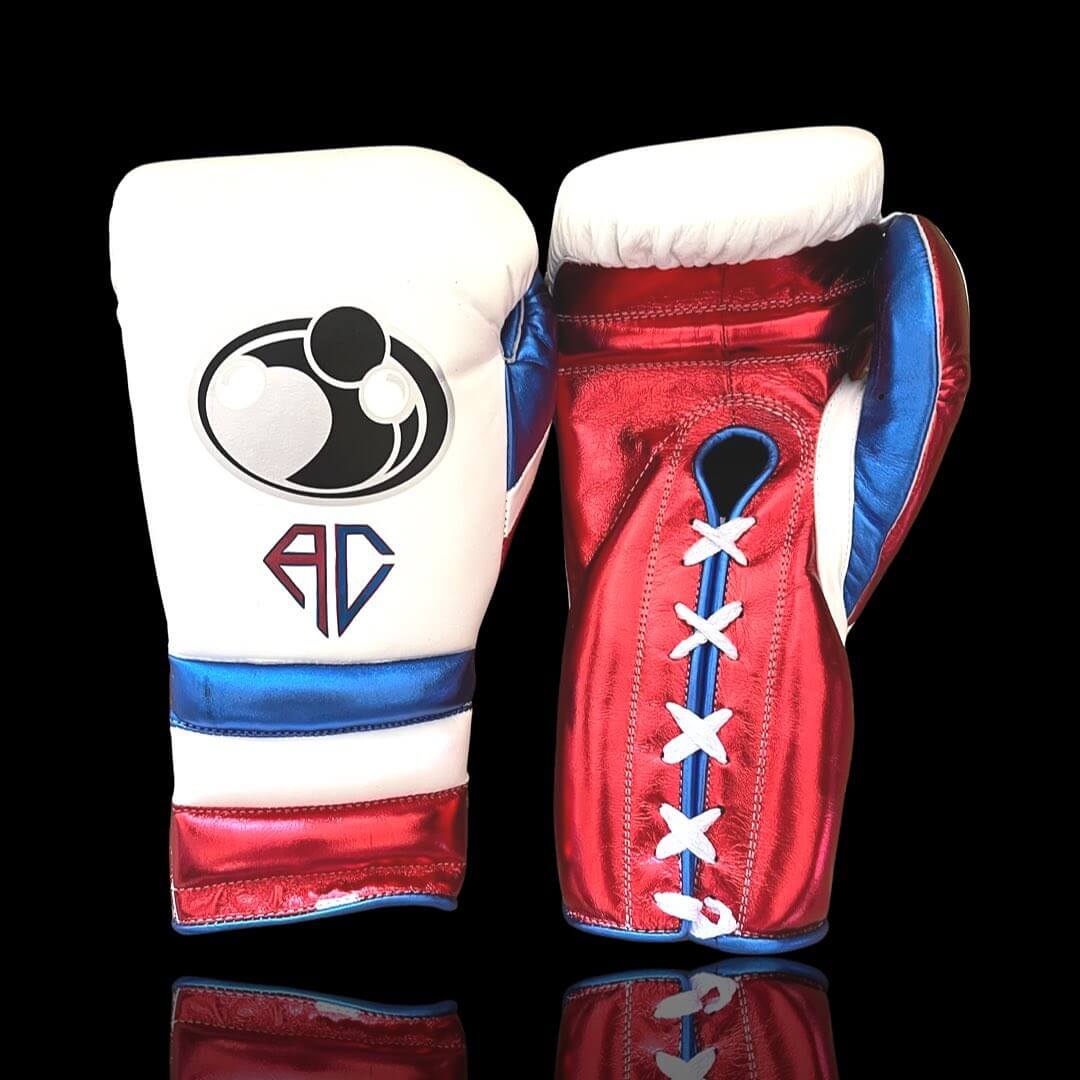 Grant White/Red/Blue Boxing Gloves Premium Quality Training