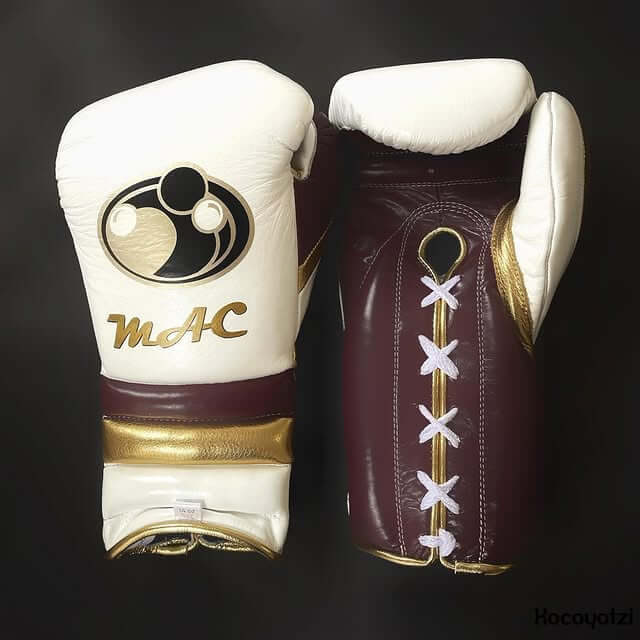 Grant White/Brown/Gold Boxing Gloves Beginner Friendly Training Gloves