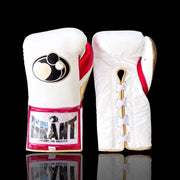 Grant White/Gold/Red Boxing Gloves Women Fitness Training Gloves