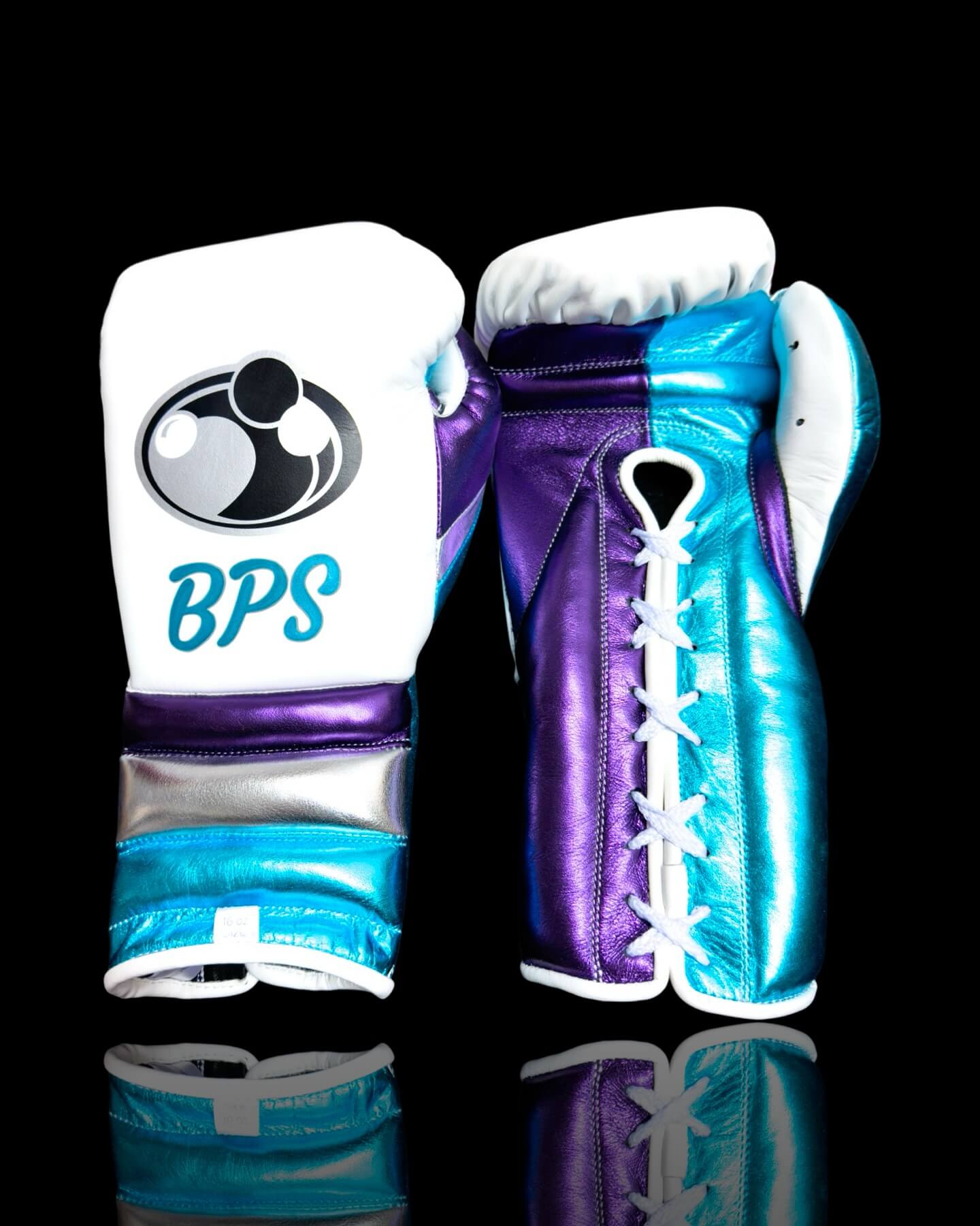 Grant White/Purple/Blue Boxing Gloves Premium Gym Training Pair