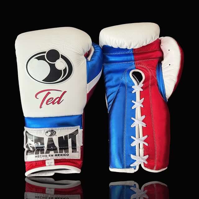 Grant White/Red/Blue Boxing Set Fitness Training Gloves Headguard