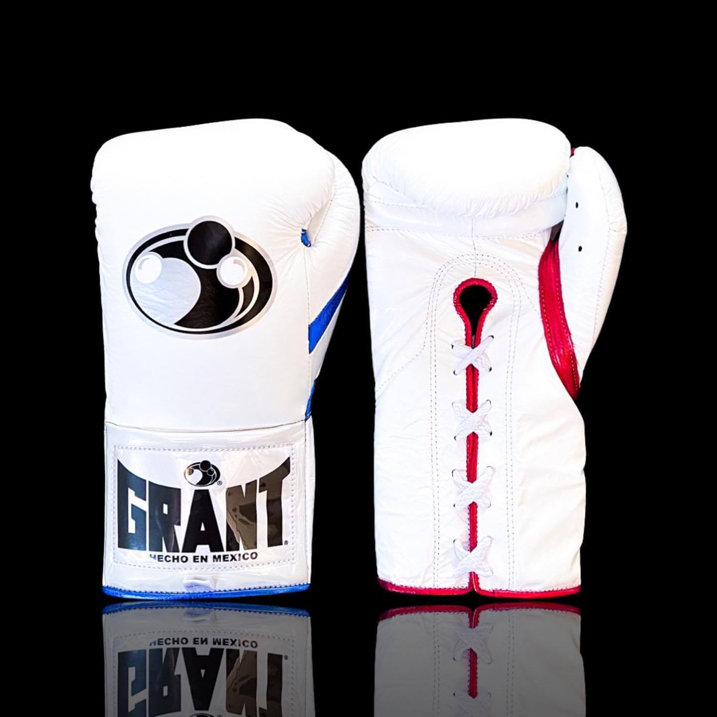Grant White/Blue/Red Boxing Gloves Premium Quality Training