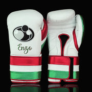 Grant White/Red/Green 14oz Boxing Gloves High Quality Gym Gloves