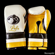 Grant White/Yellow/Black Boxing Gloves Sparring Training Gloves
